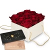 Media 1 - Flowerbox «Venice» (15 cm)  and Munz bar of chocolate «Heart»