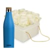 Media 1 - Scatola con fiori «Athens» (15 cm) con borraccia di SIGG Meridian Electric Blue  0.5L