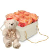 Media 1 - Flowerbox «Vienna» (15 cm) with teddy bear