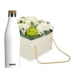 Media 1 - Boîte à fleurs «Dublin» (15 cm) avec gourde de SIGG Meridian White 0.5L