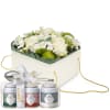 Media 1 - Blumenbox «Dublin» (20 cm) mit Gottlieber Tee Geschenk-Set