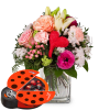 Media 1 - Mother's Day Bouquet with Munz chocolate ladybird