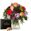 Media 1 - Blumenstrauss «Sinfonie der Farben» mit Avelines Pralinés von Maestrani