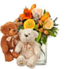 Media 1 - Blumenstrauss «Wonderful Day mit Lilie» mit Teddybärenpaar