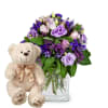 Media 1 - Bouquet de fleurs «Parfum d'été» avec ours en peluche