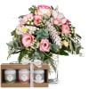 Media 1 - Mazzo di fiori «Winter Poetry» con set regalo di tè Gottlieber