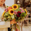 Media 2 - Autumn bouquet with Swiss flowers and Gottlieber Hüppen «Special Edition for Fleurop»