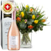 Media 1 - Blumenstrauss «Schweizer Frühlingsblumen» mit Prosecco Rosé Albino Armani DOC (75 cl)