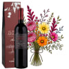 Media 1 - Bouquet de prairie «Aérien & Léger» aux couleurs vives avec Ripasso Albino Armani DOC (75 cl)