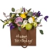 Media 4 - Sac à fleurs «Happy Birthday» - aux couleurs fraîches
