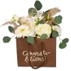 Media 4 - Borsa di fiori «Congratulations!» - leggera e naturale