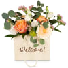 Media 5 - Flower bag «Welcome!» - in salmon tones