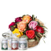 Media 1 - A Basket Full of Roses with Gottlieber tea gift set