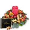 Media 1 - Candle arrangement «Festive & Glamorous» with Avelines pralines from Maestrani