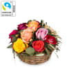 Media 1 - Une corbeille pleine de roses Fairtrade Max Havelaar