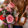 Media 2 - Flower bouquet «Harmony» with Fairtrade Max Havelaar Roses and Prosecco Rosé Albino Armani DOC (75 cl)