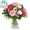 Media 1 - Blumenstrauss «Harmony» mit Fairtrade-Rosen Max Havelaar