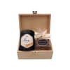 Media 4 - Autumn Magic (orange chrysanthemum) with Honey & Sweet gift box from Bee-Family & Gottlieber