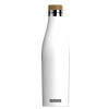 Media 4 - Weisse Lisianthus im Bund mit SIGG Trinkflasche Meridian White 0.5L