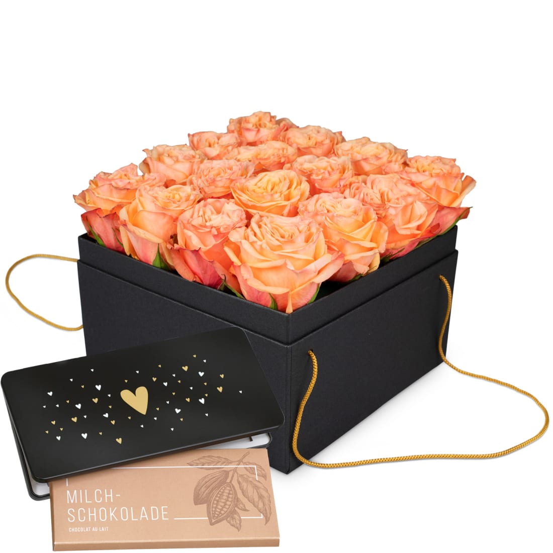 Boite en chocolat cœur Saint Valentin, disponible en retrait boutique  Fribourg, 200g