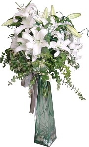 Media 1 - Arrangement of White Liliums