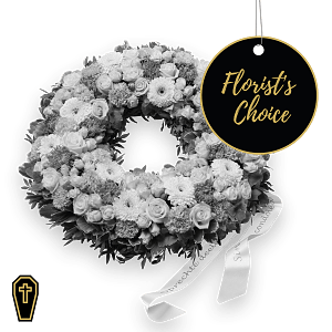 Media 1 - Wreath with ribbon - Florist’s Choice