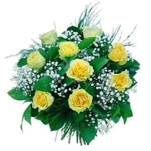 Media 1 - Yellow roses bouquet