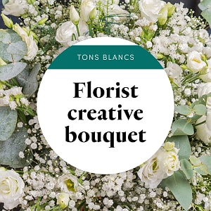 Media 1 - Florist creative bouquet - white
