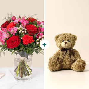 Media 1 - Red kiss and teddy bear