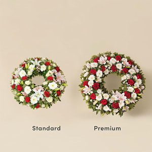 Media 2 - White Premium funeral wreath
