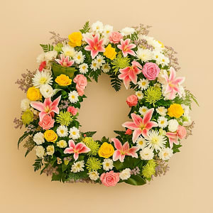 Media 1 - Multicolored Funeral Wreath