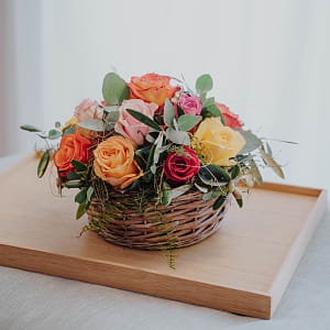 Media 4 - Cutflower Arrangement A Basket Full of Roses