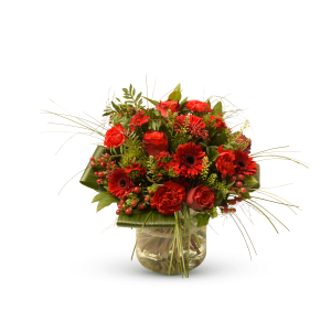 Stylish red bouquet