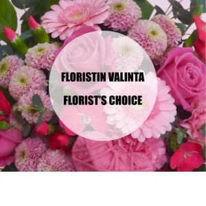 Valentine\'s day bouquet pink, florist\'s choice