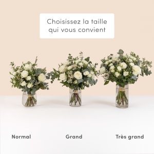 Media 4 - White and green bouquet with decorative bag