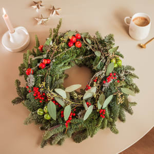 Red Christmas wreath