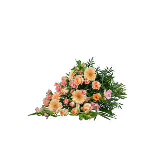 Funeral Bouquet  Pastels  w ribbon 248028