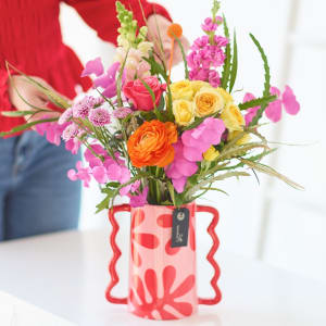 Bright Mother\'s Day Flowers in a Vase