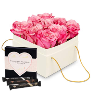 Blumenbox «Lucerne» (15 cm) mit Gottlieber Hüppen «With Love»