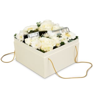 Blumenbox «Mykonos» (20 cm) mit Prosecco Albino Armani DOC (20 cl)