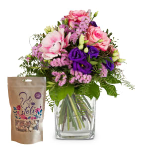 Flower bouquet «Spring Princess» with stoli nuts – Fleurop Edition