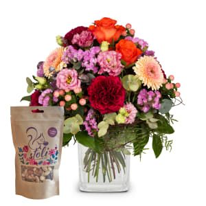 Mazzo di fiori «Compleanno» con noci stoli – Fleurop Edition