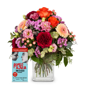 Blumenstrauss «Geburtstag» mit Gutschein CHF 100.- für das Musical «Romeo & Julia»