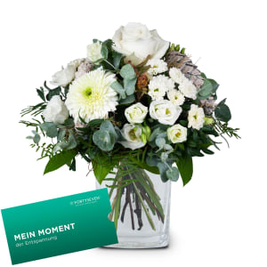 Blumenstrauss «Winterfee» mit Geschenkkarte CHF 50.- der Wellness-Therme FORTYSEVEN