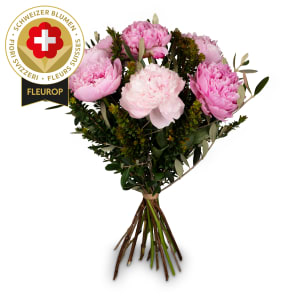 Schweizer Blumenstrauss «Pfingschtrose-Poesii»