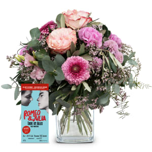 Blumenstrauss «Julia» mit Gutschein CHF 50.- für das Musical «Romeo & Julia»