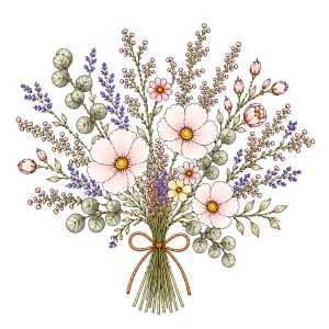 Meadow bouquet «Airy & Light» in pastel tones