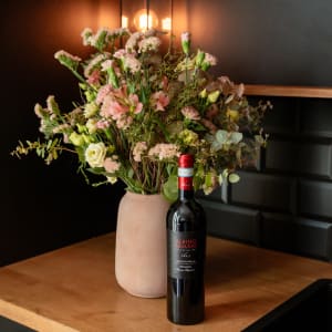 Bouquet de prairie «Sunny Morning» avec Ripasso Albino Armani DOC (75 cl)