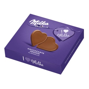 Media 2 - Rosenstrauß I Love You mit Milka Hauchzarte Herzen, 130g