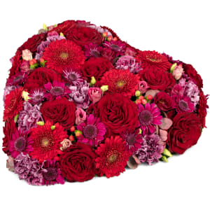 Blumengesteck «Immer in unserem Herzen» (für den Friedhof)